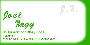 joel nagy business card